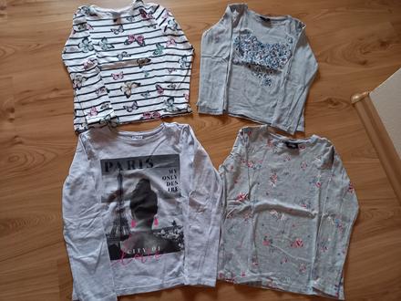 4x tričko s dlhým rukávom 134/140, chapter young,134