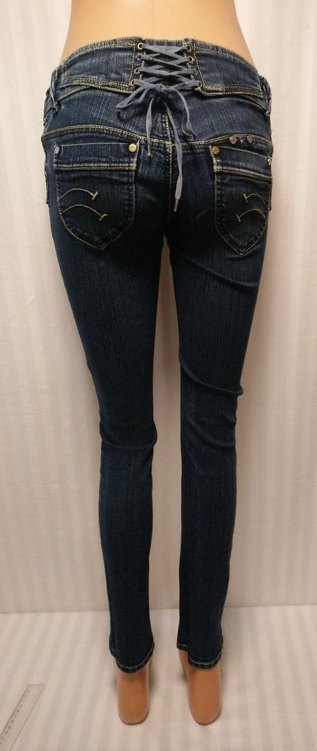 Dámske elastické rifle skinny, d.f.d. jeens, s