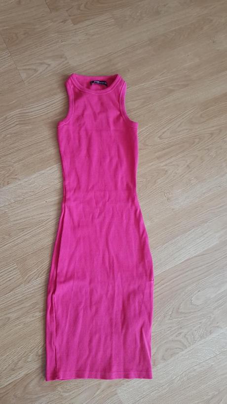Cyklaménové šaty v. xs, new yorker,xs