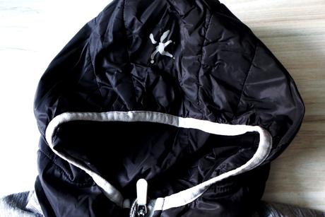 Mikina na zips zn. klimatex, v. l, čierna/šedá, l