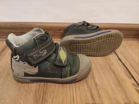 Kožené zelené prechodné čižmy ponte, 24