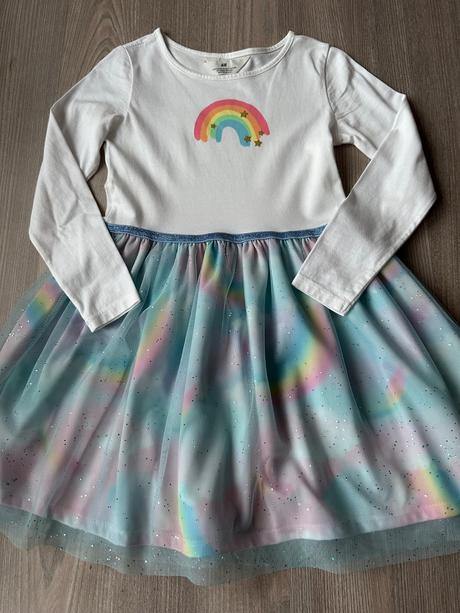 Šaty h&m dúha 122/128, h&m,122