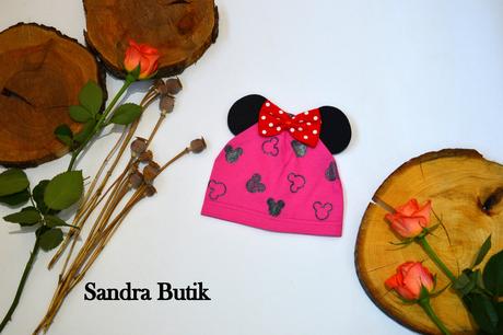 Čiapočka minnie s uškami a mašľou obvod 42-52 cm, 68 - 134