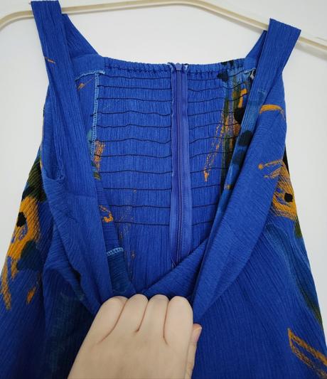 Midi modré šaty, m