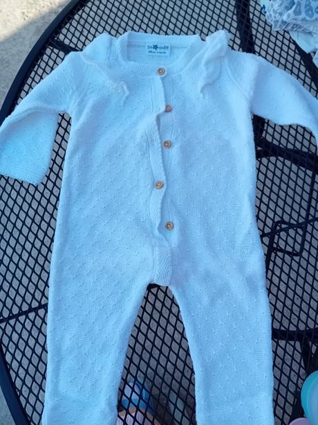 Štrikovany tenký overal na body, 68