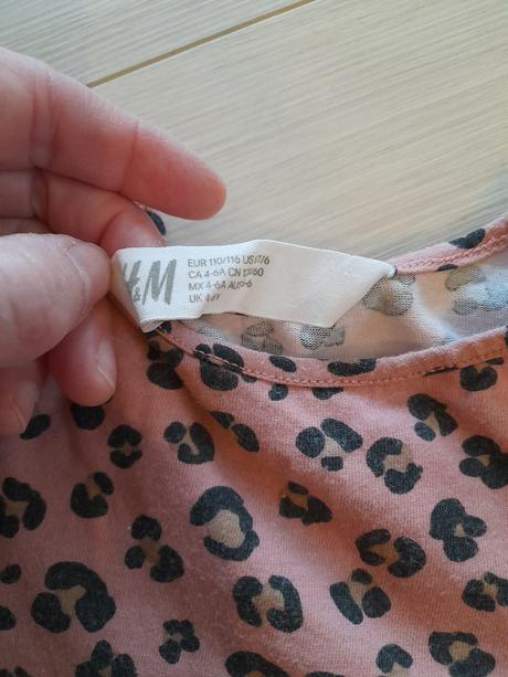 Bavlnené šaty 3 ks veľ 110/116, h&m,116