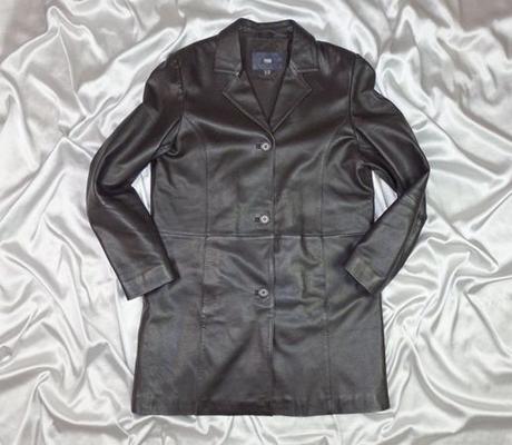 Kvalitný dámsky kožený kabát, tcm,40