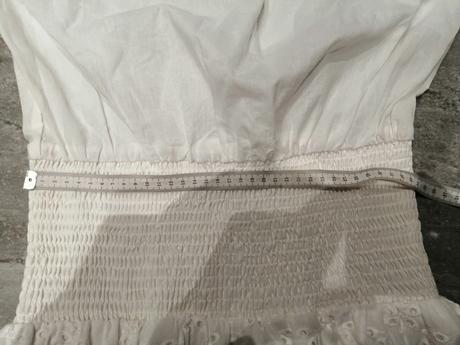 Madeirové maslovobiele šaty vm, podšívka na sukni, zara,m