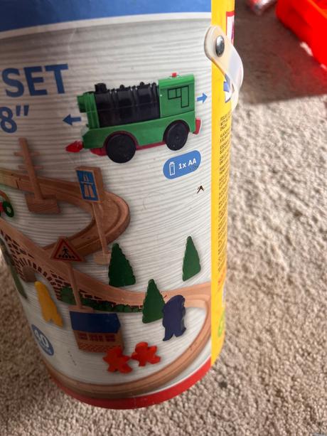 Drevená dráha s elektrickými vlačikmi woody, 