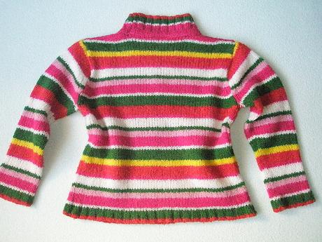 Pásikavý pulóver zn. h&m veľ. 116, h&m,116