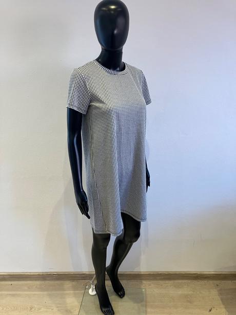 Dámske kockované šaty pull bear (m), pull&bear,m