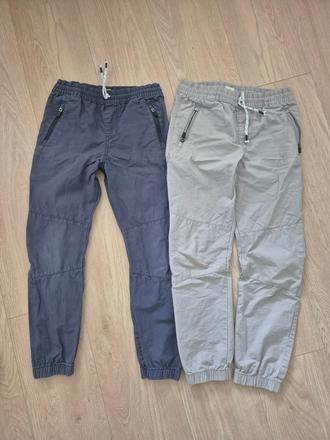 2x platene nohavice, f&f,140