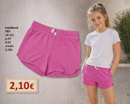 Šortky, f&f,170