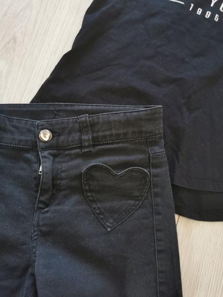 Čierne šortky, h&m,128