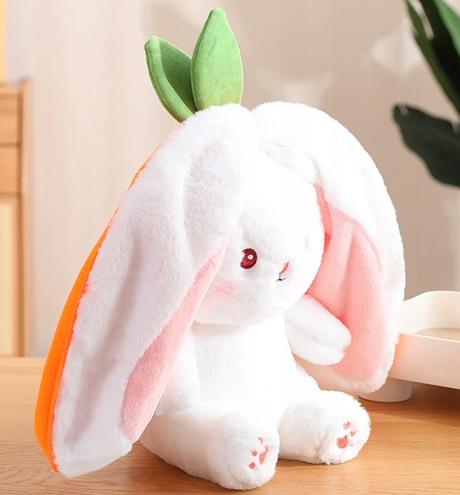 Plyšový králik králiček ukrytý v mrkvi - plyšák 30,