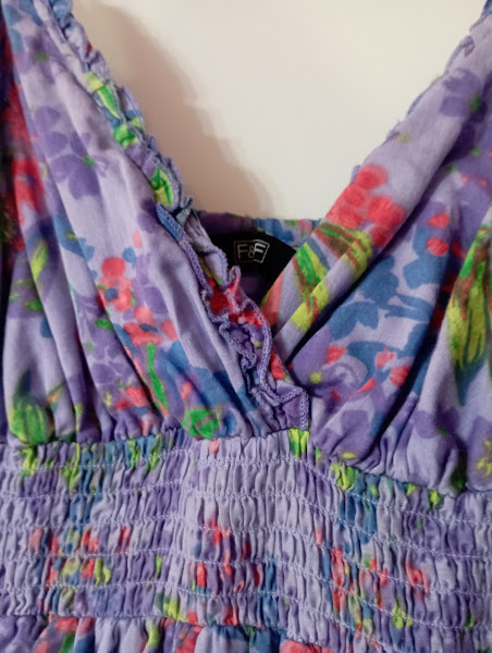 Fialové letné šaty, f&f,36