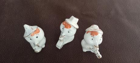 Traja porcelánový muzikanti vtáčiky, 