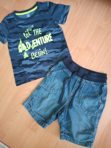 Kraťasky + tričko zdarma, h&m,86