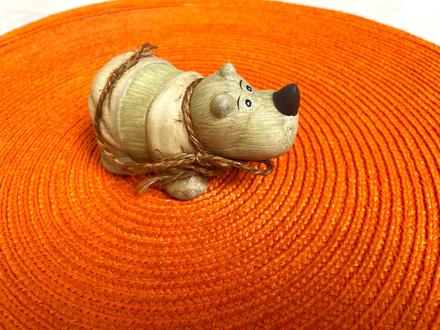 Dekorácia do záhrady hroch z keramiky,