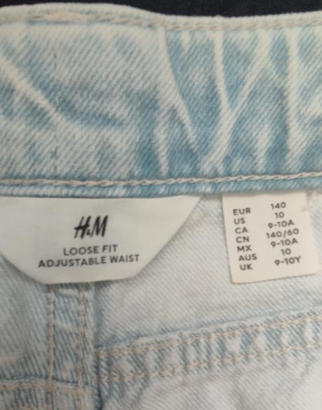 Riflové kraťasy, h&m,140