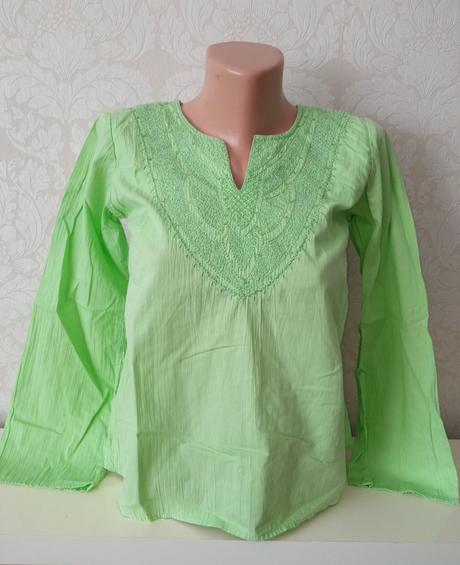 Dámska zelená blúzka s vyšívaným vzorom (m), s.oliver,m
