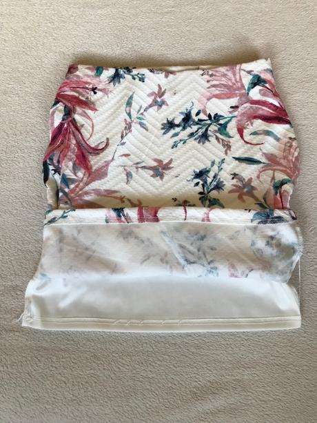 Dámska mini sukňa, amisu, "34", kvetinový vzor, amisu,34