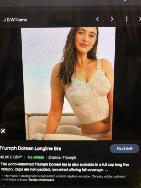 Luxusná podprsenka triumph, triumph,105c