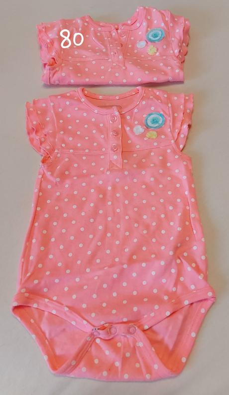 Body s krátkym rukávom pre dievčatá 80, 80