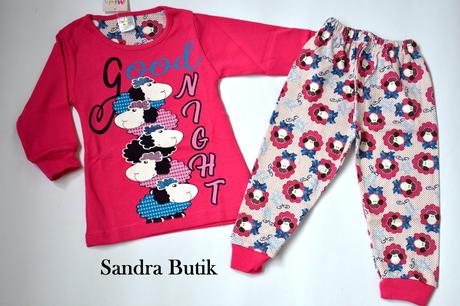 Detské bavlnené pyžamko srdiečko, 80 - 158