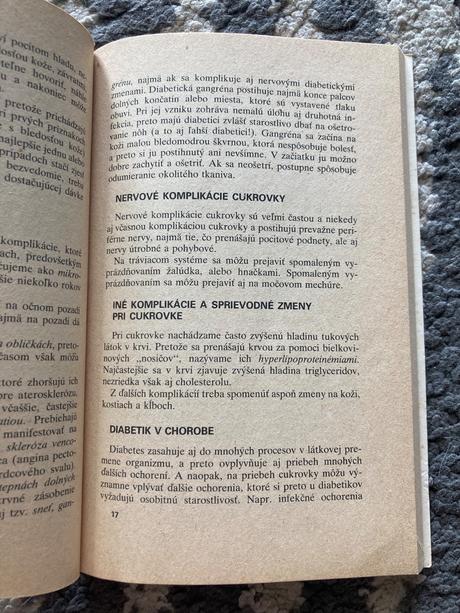 Životospráva a diéta pri cukrovke (1986), 