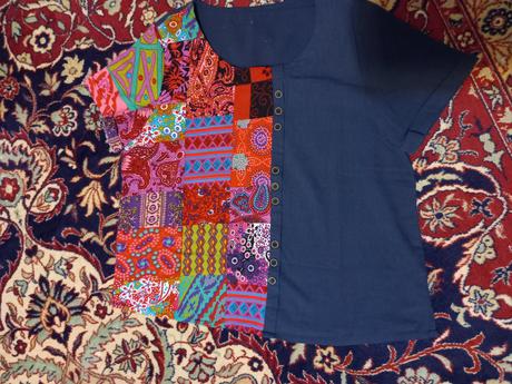 Blúzka na variáciu desigual, 42