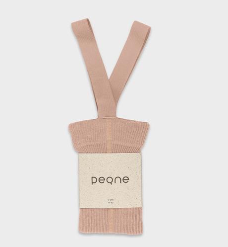 Peqne - pančuchy na traky béžová hnedá, 56 / 62 / 68