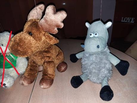 3 plyšové hračky-aj samostatne,