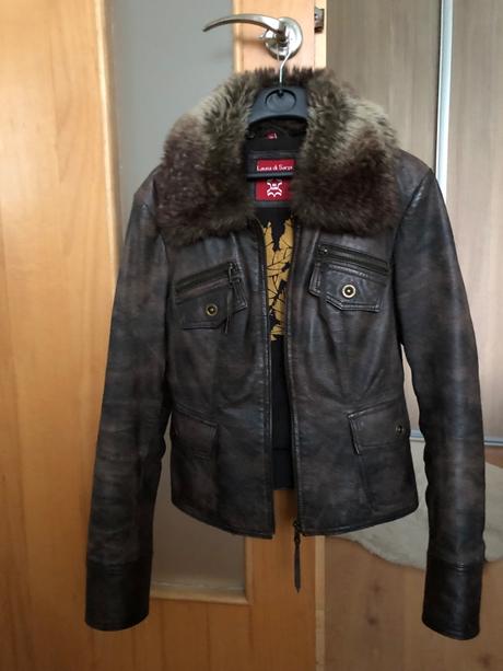 Jesenná bundička kožená, 36