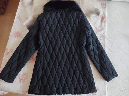 Vetrovka - páperovka s pravou kožušinou, xs