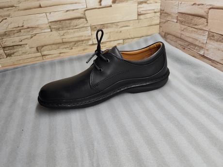 Clarks 45 - pánske kožené čierne topánky, clarks,45