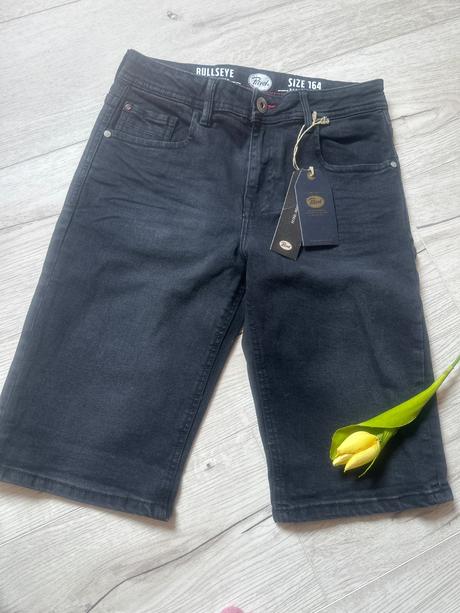 Šortky riflove petrol, 164