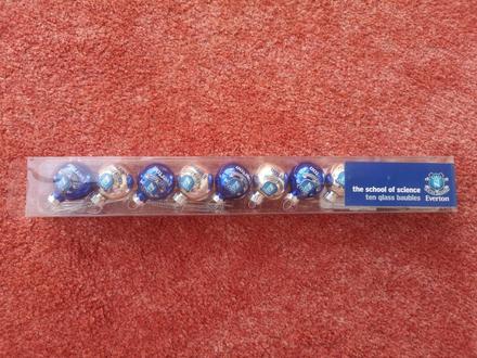 Everton vianočné guľe 10 ks, 