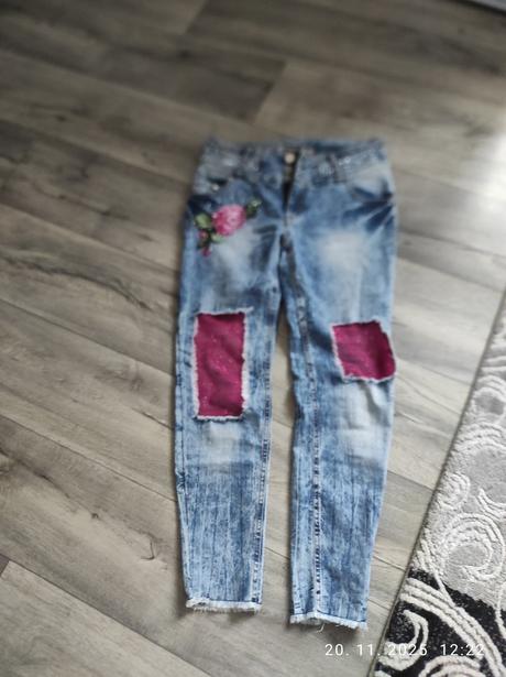 Džínsy+opasok, mexton,s