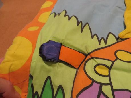 Detská interaktívna deka na ležanie a hranie,