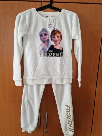 Pyžamo frozen- nové, h&m,134 / 140