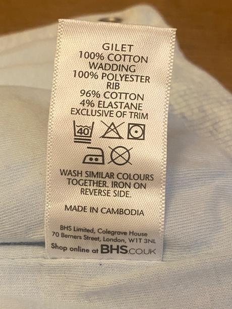 Bhs - detská vestička, bhs,68