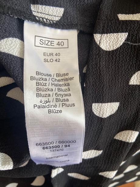 Cierno biela bluzka, orsay,l