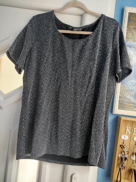 Elegantné trblietavé tričko- blúzka, xl