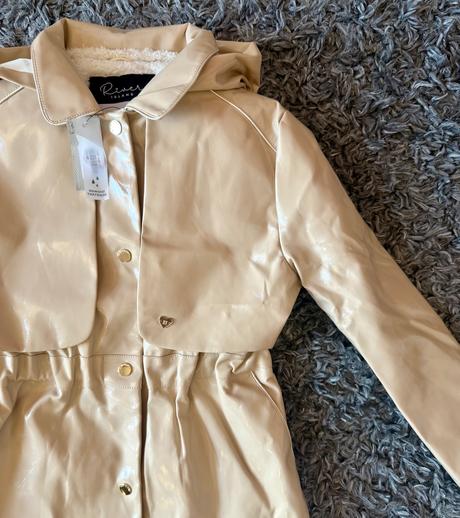 Prechodný kabát/zateplený pogumovaný kabátik, river island,134
