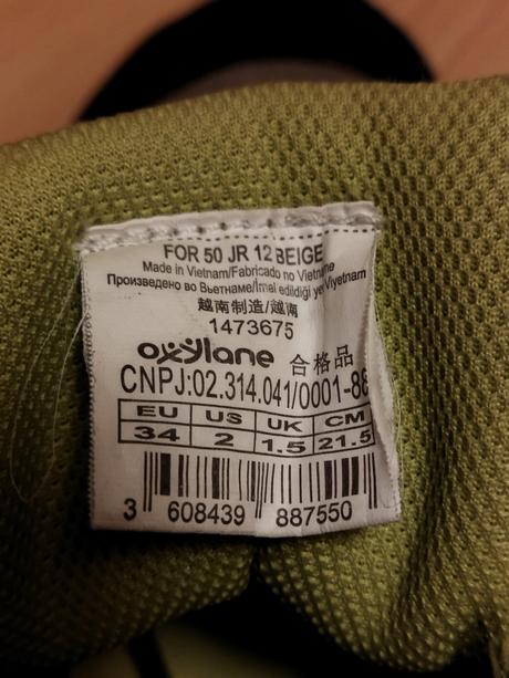 Turistické topánky, vysoké, decathlon,34