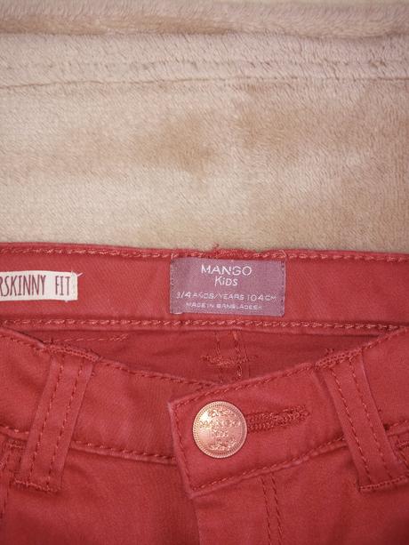 Rifľové nohavice mango kids č.104, mango,104