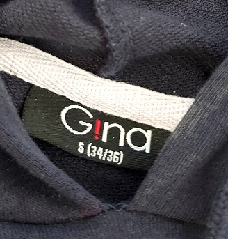 Modré mikinové šaty, gina,36