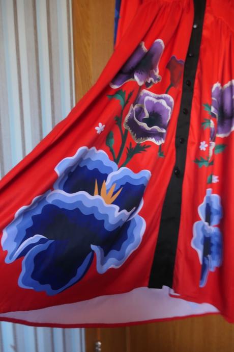 Sugarbird frida kahlo luxusne saty/kaftan,plast, sugarbird,m