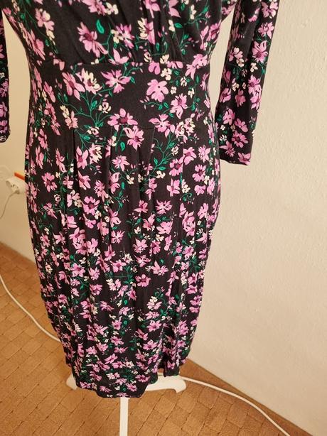 Čierno-ružové elastické šaty orsay 40, orsay,40